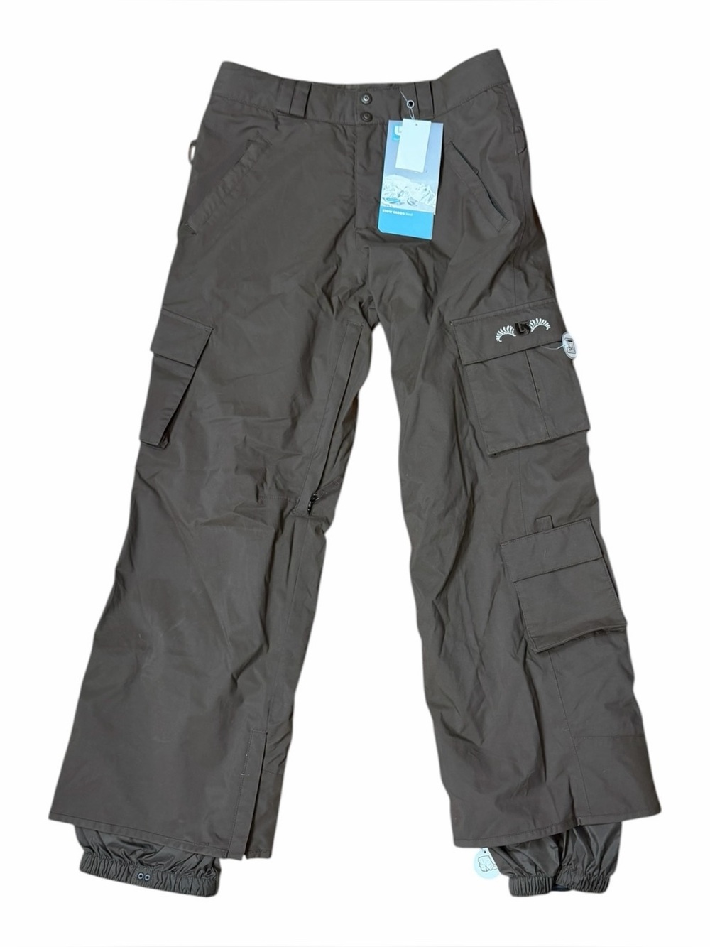 NWT Women Medium Stow Cargo Snowboard Snow Pants Brown
